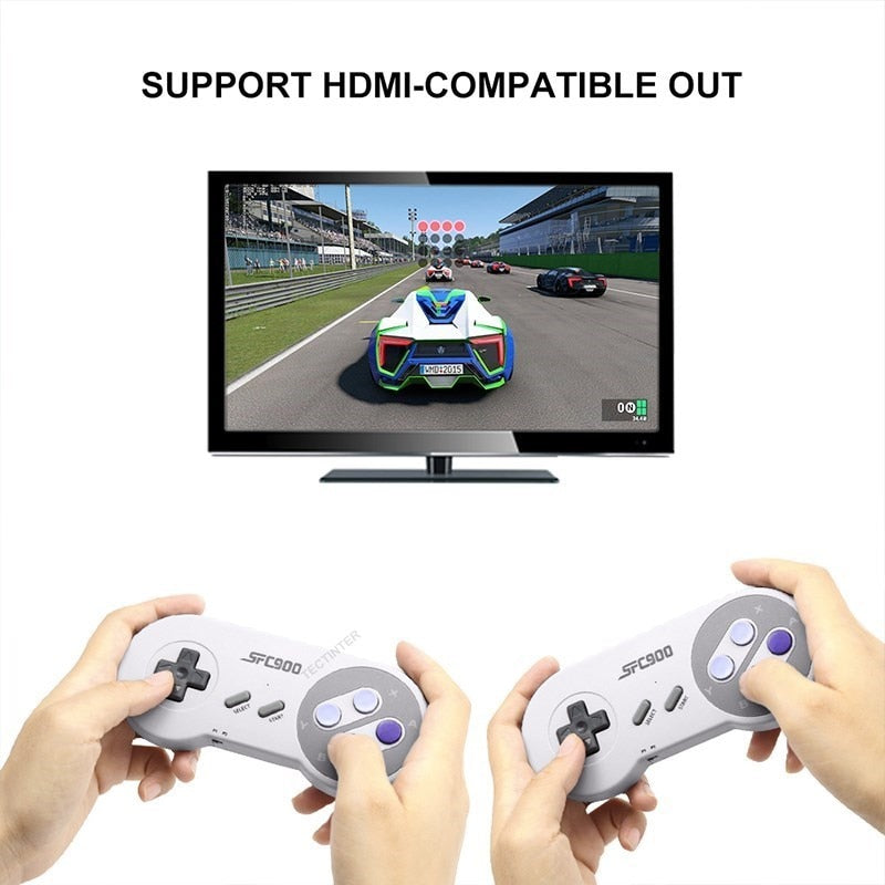 SF900 Video Game Console Hd TV Game Stick Wireless Controller Built in 6115 Games Handheld Game Player Gamepad For SNES For NES TIKIJTRONICS