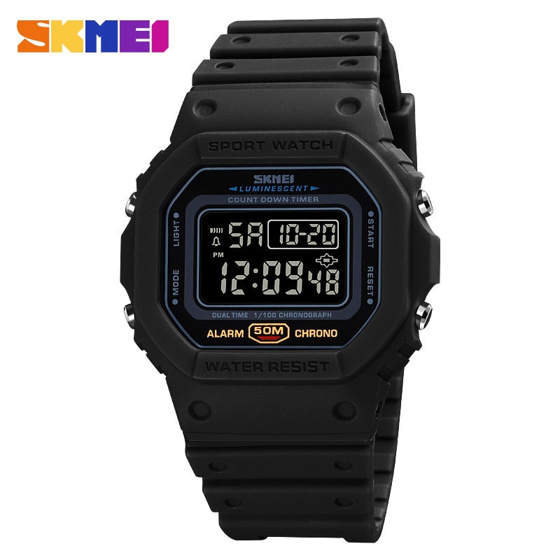 SKMEI Multifunctional Digital Sport Watch Men 2 Time Count Down Mens Wristwatches Fashion Retro Male Watches reloj hombre 1628 - Premium 0 from TIKIJTRONICS - Just $10.99! Shop now at TIKIJTRONICS