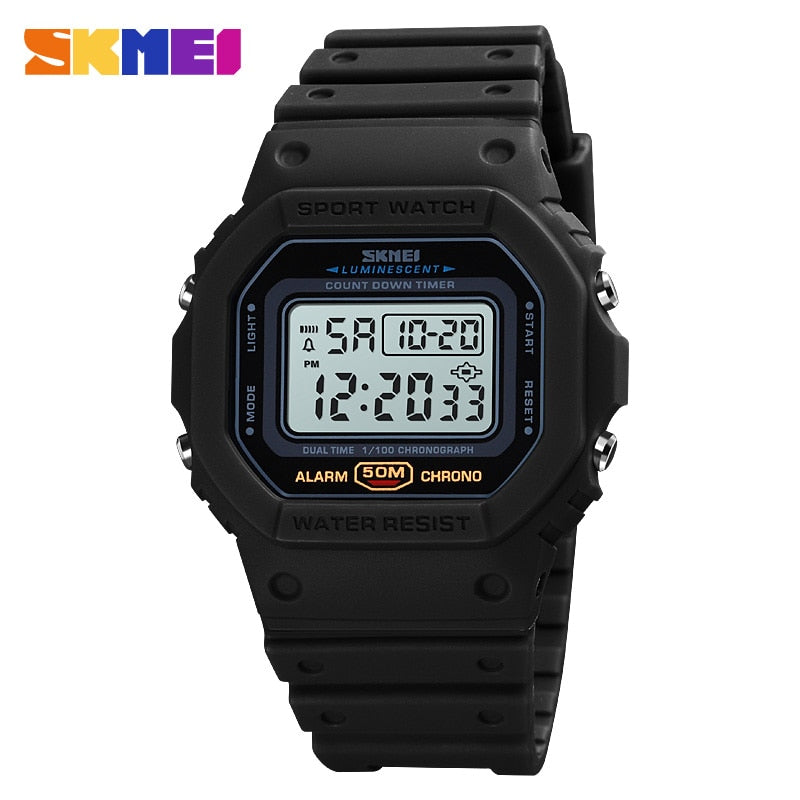 SKMEI Multifunctional Digital Sport Watch Men 2 Time Count Down Mens Wristwatches Fashion Retro Male Watches reloj hombre 1628 - TIKIJTRONICS # 0