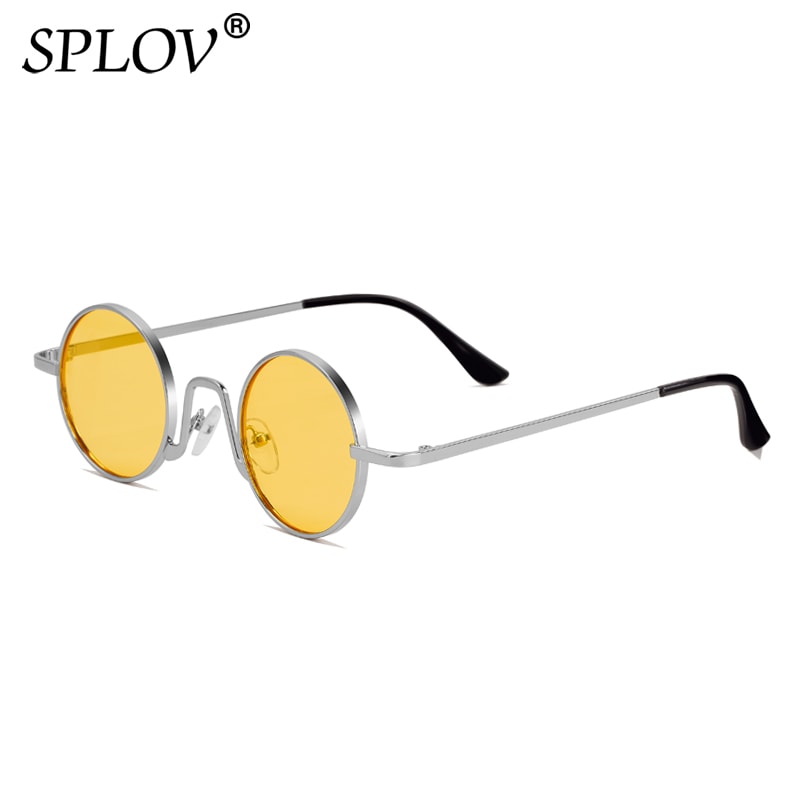 SPLOV Vintage Rap Sunglasses Men Women Steam Punk Style Hip-Hop Small Round Metal Frame Eyewear Retro Gafas De Sol No Case - TIKIJTRONICS # 0