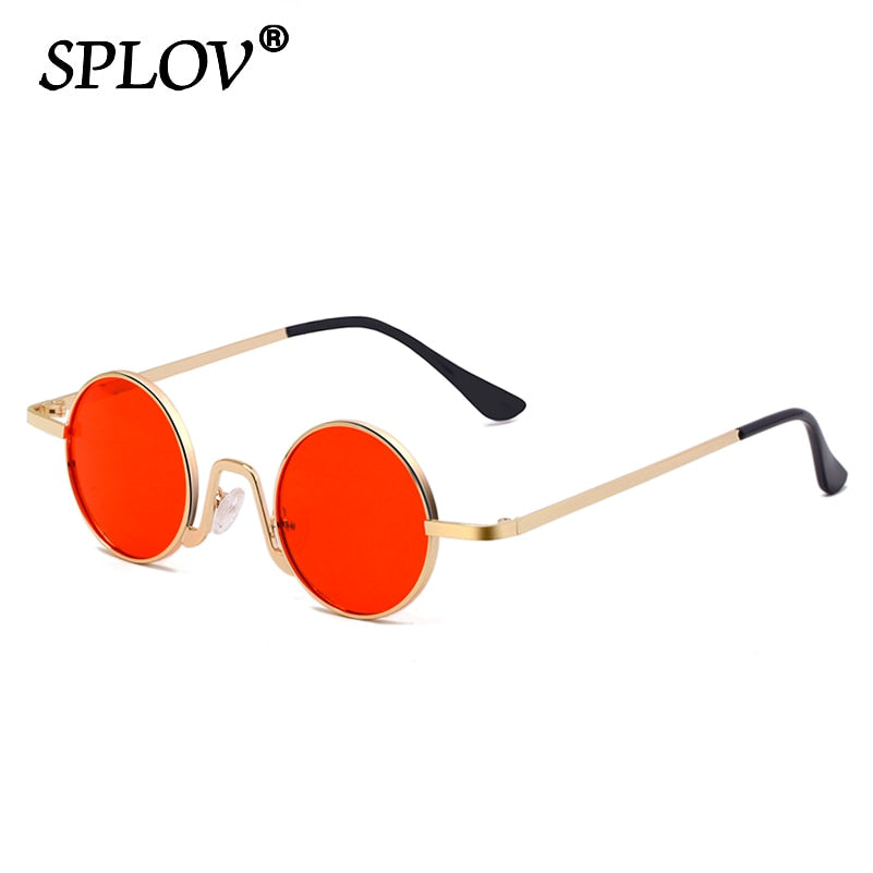 SPLOV Vintage Rap Sunglasses Men Women Steam Punk Style Hip-Hop Small Round Metal Frame Eyewear Retro Gafas De Sol No Case - TIKIJTRONICS # 0