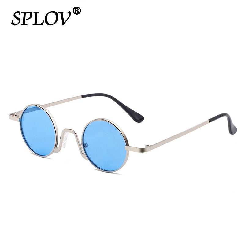 SPLOV Vintage Rap Sunglasses Men Women Steam Punk Style Hip-Hop Small Round Metal Frame Eyewear Retro Gafas De Sol No Case - TIKIJTRONICS # 0