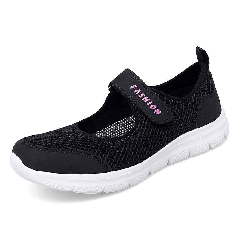 STRONGSHEN Women Shoes Summer Lady Slippers Plus Size Shoes Slipper Heel Shoes Women Slippers Female Summer Mesh Shoes TIKIJTRONICS