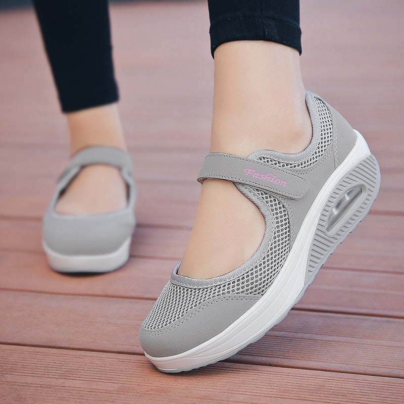 STRONGSHEN Women Shoes Summer Lady Slippers Plus Size Shoes Slipper Heel Shoes Women Slippers Female Summer Mesh Shoes - TIKIJTRONICS # 0