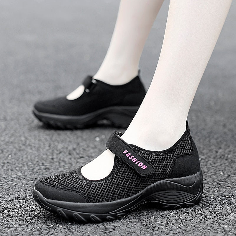 STRONGSHEN Women Shoes Summer Lady Slippers Plus Size Shoes Slipper Heel Shoes Women Slippers Female Summer Mesh Shoes - TIKIJTRONICS # 0