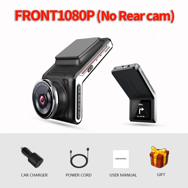 Sameuo U2000 dash cam front and rear 4k 2160P 2 camera CAR dvr dashcam Video Recorder Auto Night Vision 24H Parking Monitor - TIKIJTRONICS # 0