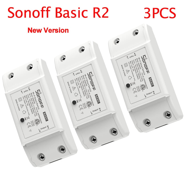 Sonoff Basic R2 Smart Home Wifi Switch Wireless Remote Control Light Timer Switch DIY Modules via Ewelink APP Work with Alexa - TIKIJTRONICS # 0