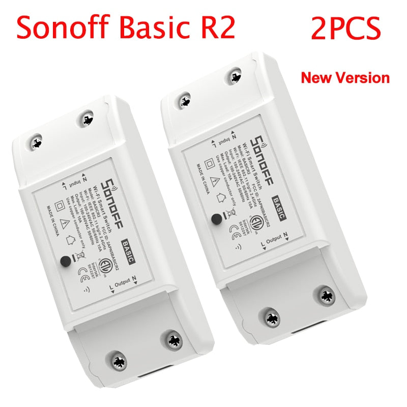 Sonoff Basic R2 Smart Home Wifi Switch Wireless Remote Control Light Timer Switch DIY Modules via Ewelink APP Work with Alexa - TIKIJTRONICS # 0