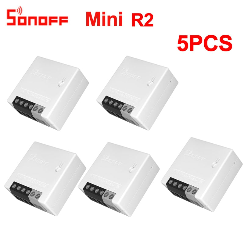 Sonoff Mini R2 Wifi Smart Switch MINIR2 2 Way Modules eWeLink APP DIY Switch Wireless Remote Control Work with Alexa Google Home - TIKIJTRONICS # 0