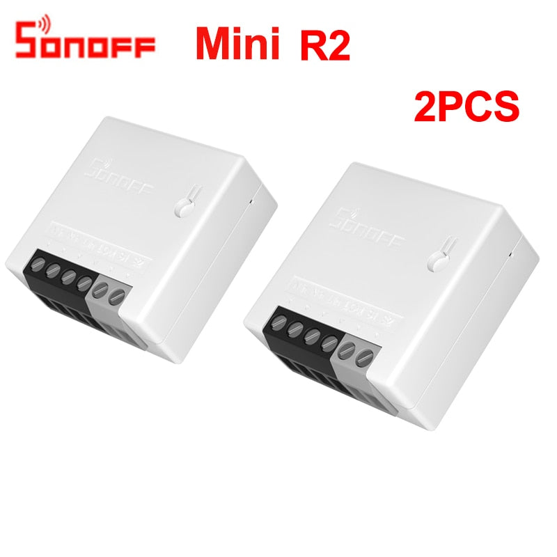 Sonoff Mini R2 Wifi Smart Switch MINIR2 2 Way Modules eWeLink APP DIY Switch Wireless Remote Control Work with Alexa Google Home - TIKIJTRONICS # 0