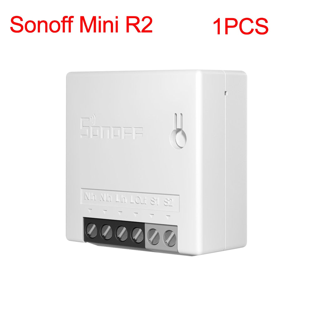 Sonoff Mini R2 Wifi Smart Switch MINIR2 2 Way Modules eWeLink APP DIY Switch Wireless Remote Control Work with Alexa Google Home - TIKIJTRONICS # 0