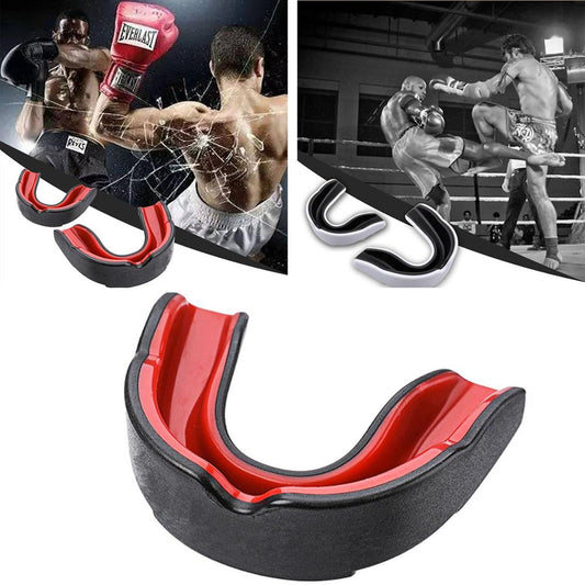 Sport Mouth Guard EVA Teeth Protector Kids Youth Mouthguard Tooth Brace Protection for Basketball Rugby Boxing Karate - TIKIJTRONICS 0 SPECIFICATIONSWeight(kg): 0.035gOrigin: Mainland ChinaModel Number: SP320255Material: EVA TIKIJTRONICS  (Store description)