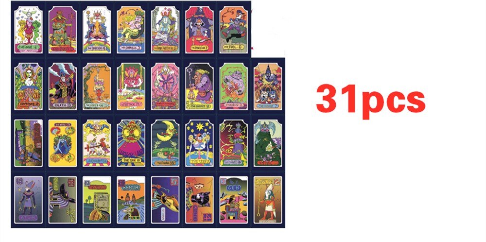 Tarot 22 Grand Akana + 9 Royal Gods 31 Anime JoJo's Bizarre Adventure Dio Kujo Jotaro Joseph Bruno JOJO Animation - TIKIJTRONICS 0 SPECIFICATIONSTheme: Movie & TVSoldier Accessories: Soldier Finished ProductRemote Control: NoRecommend Age: Adult,12+yPuppets Type: modelOrigin: Mainland ChinaMfg Series Number: Study StationeryMaterial: PaperItem Type: Game Collection CardGender: UnisexCompletion Degree: Finished GoodsCommodity Attribute: PeripheralsBy Animation Source: JAPAN TIKIJTRONICS  (Store description)