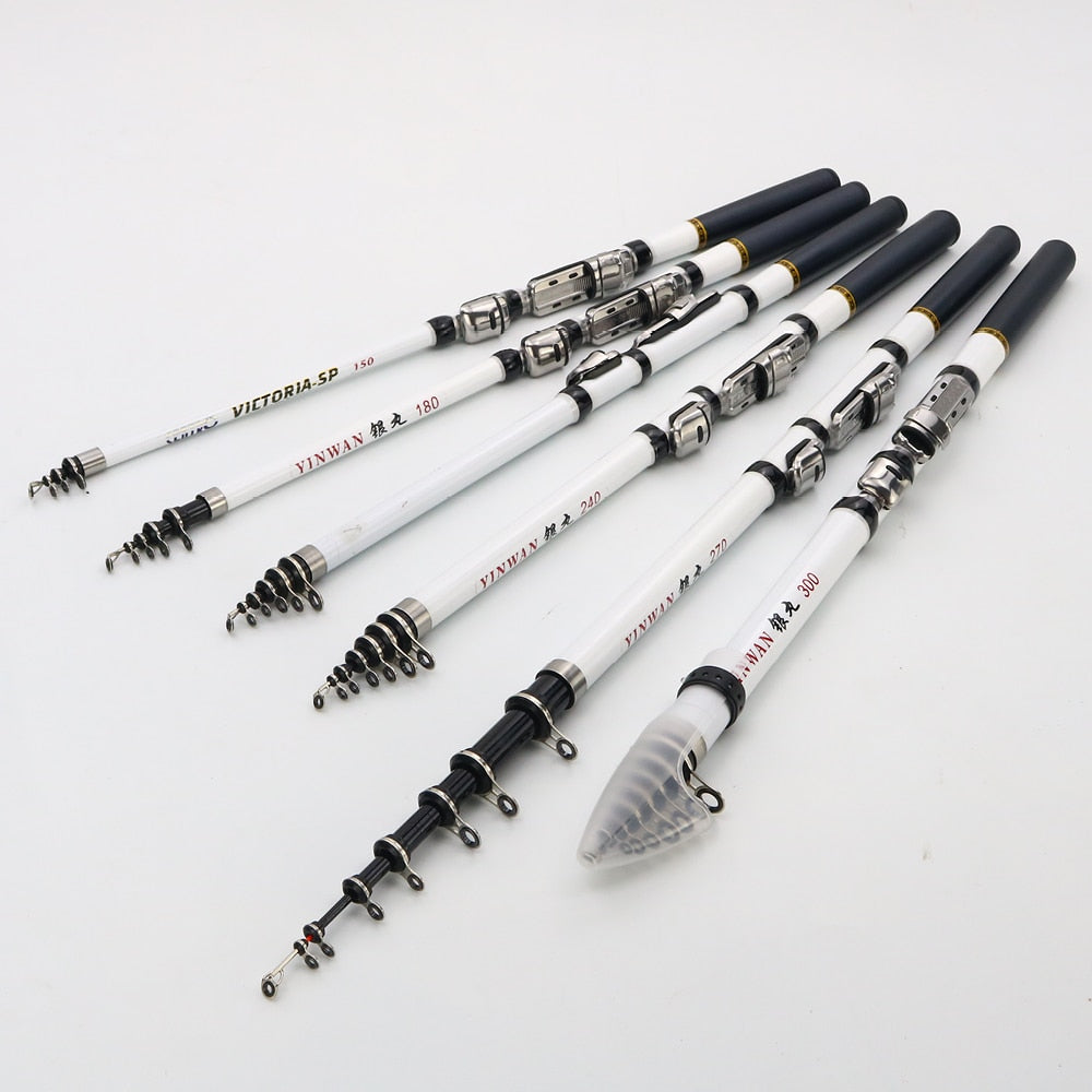 Telescopic Rock Fishing Rod Spinning fly Carp Feeder carbon fiber Pesca 3M 2.7M 2.4M 2.1M 1.8M 1.5M Mini travel Rod  Reel seat - TIKIJTRONICS 0 SPECIFICATIONSTop Diameter: OtherPosition: Ocean Boat Fishing,Ocean Rock Fshing,Ocean Beach Fishing,LAKE,River,Reservoir Pond,streamOrigin: Mainland ChinaModel Number: YinWanMaterial: CarbonHardness: HARDCategory: Rock Fishing RodBrand Name: JOSBYAction: FAST TIKIJTRONICS  (Store description)