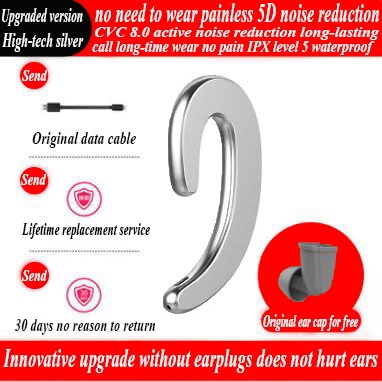 The integrated bone conduction type hanging ears monaural bluetooth wireless headset, wireless headset with warehouse TIKIJTRONICS