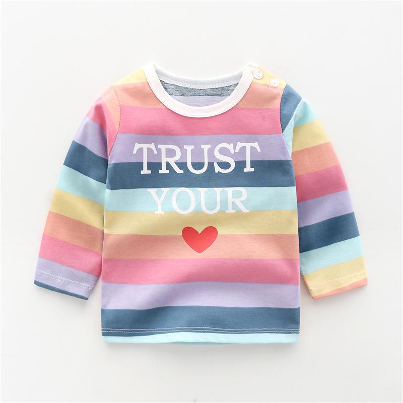 Toddler Girls Clothes Cotton Tops Children Cartoon Long Sleeve Girl Kids T-shirt Baby Boys Baby Boy Outfit Pullover T-shirt - TIKIJTRONICS # 0