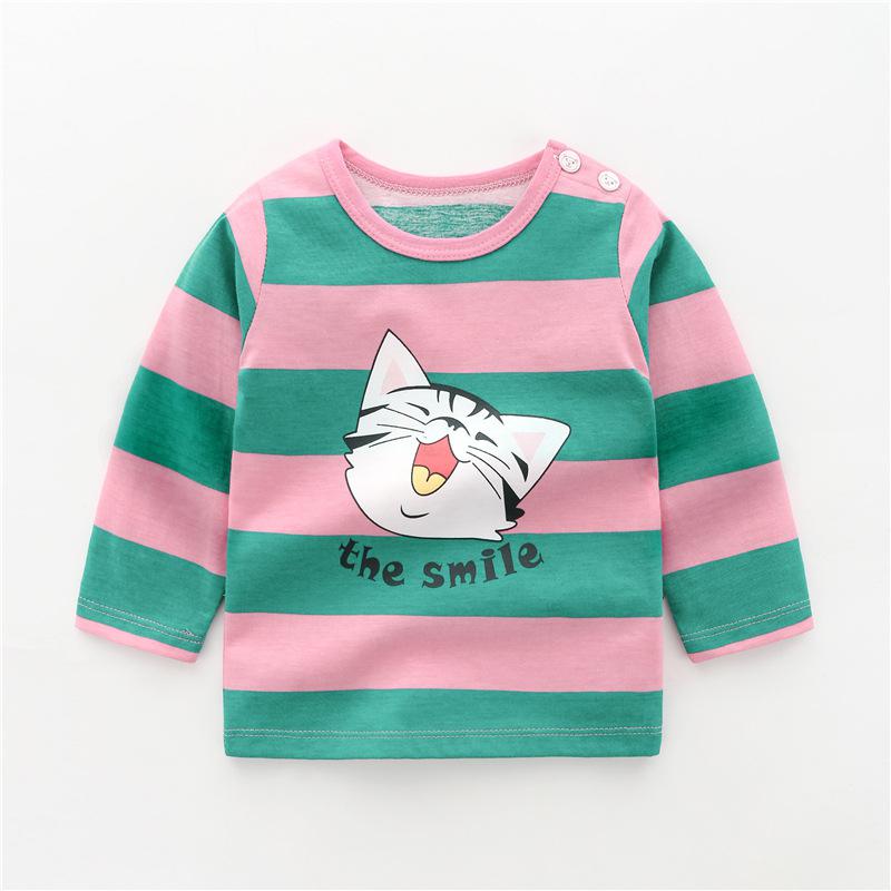 Toddler Girls Clothes Cotton Tops Children Cartoon Long Sleeve Girl Kids T-shirt Baby Boys Baby Boy Outfit Pullover T-shirt - TIKIJTRONICS # 0