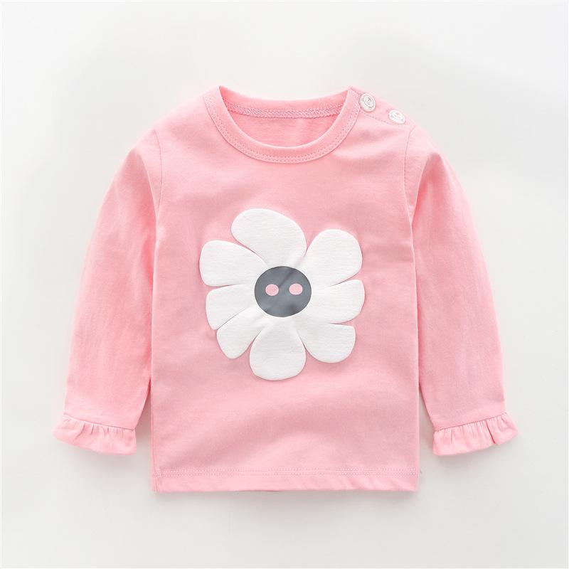 Toddler Girls Clothes Cotton Tops Children Cartoon Long Sleeve Girl Kids T-shirt Baby Boys Baby Boy Outfit Pullover T-shirt - TIKIJTRONICS # 0