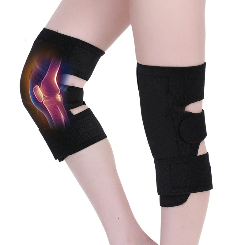 Tourmaline Self Heating Knee Pads Support 8 Magnetic Therapy Kneepad Pain Relief Arthritis Knee Patella Massage Sleeves - TIKIJTRONICS 0 SPECIFICATIONSWholesale: SupportOrigin: Mainland ChinaModel Number: C123Material: Cotton,Tourmaline,Magnetic StoneMagnetic Stones per knee: 8 piecesFeature: Self-heating,Magnetic TherapyElasticity: Micro-elasticDropshipping: SupportColor: BlackBrand Name: COYOCOAge: Universal TIKIJTRONICS  (Store description)