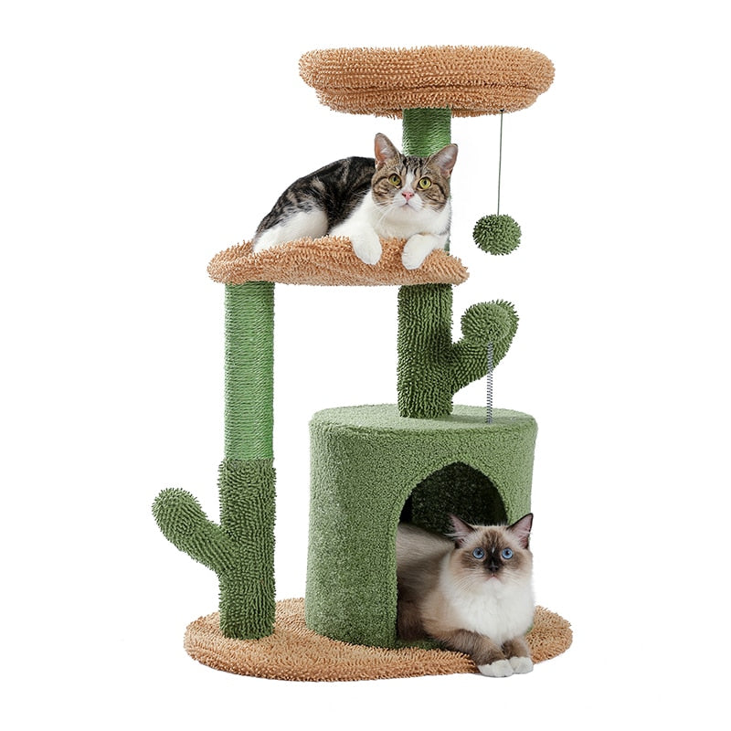 H90.5CM Cactus Cat Tree with Natural Sisal Scratching Post Board for Cat Perch Condo Kitty Play House rascador gato arbre à chat - TIKIJTRONICS 0 SPECIFICATIONSWeight:: 9kgType: catsShap: Cactus HouseSKU: AMT0128SC/AMT0133/AMT0141Origin: Mainland ChinaNo. of Tiers: Three-LayerMaterial: WoodItem Type: cat treesHeight: 90.5cm/83.5cmColor: Green+BrownCN: ZhejiangBrand Name: PAWZ Road TIKIJTRONICS  (Store description)