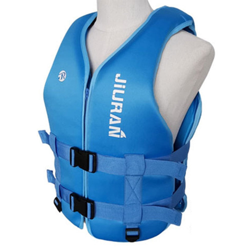 Universal Outdoor Neoprene Life Jacket Water Sports Buoyancy Vest Kayaking Boating Swimming Drifting Safety Life Vest - TIKIJTRONICS 0 SPECIFICATIONSProduct features: high buoyancy, high safety factorOutdoor Activity: Water-skiingOrigin: Mainland ChinaModel Number: FH3619Material: NeopreneColor: black, blue, redBrand Name: SWROWApplicable age: adults, childrenApplicable People: MENAge: >6 Years TIKIJTRONICS  (Store description)