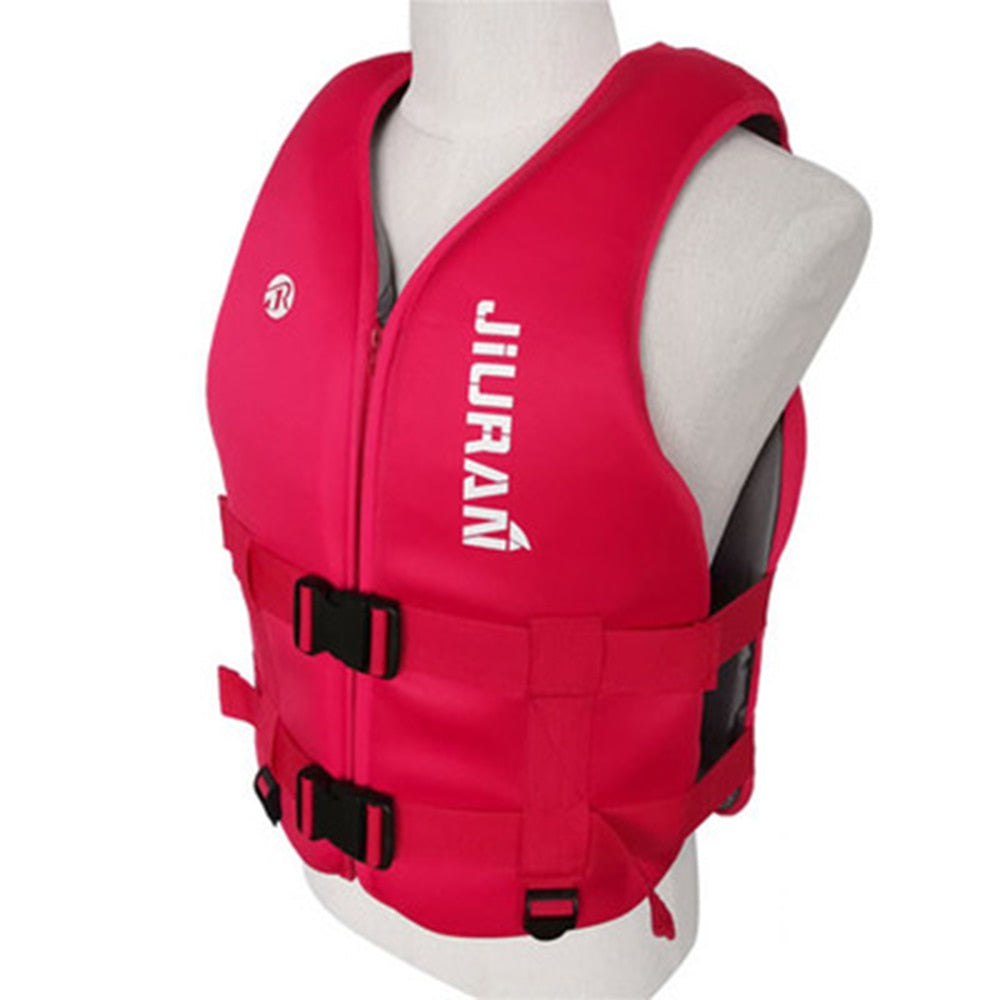 Universal Outdoor Neoprene Life Jacket Water Sports Buoyancy Vest Kayaking Boating Swimming Drifting Safety Life Vest - TIKIJTRONICS 0 SPECIFICATIONSProduct features: high buoyancy, high safety factorOutdoor Activity: Water-skiingOrigin: Mainland ChinaModel Number: FH3619Material: NeopreneColor: black, blue, redBrand Name: SWROWApplicable age: adults, childrenApplicable People: MENAge: >6 Years TIKIJTRONICS  (Store description)