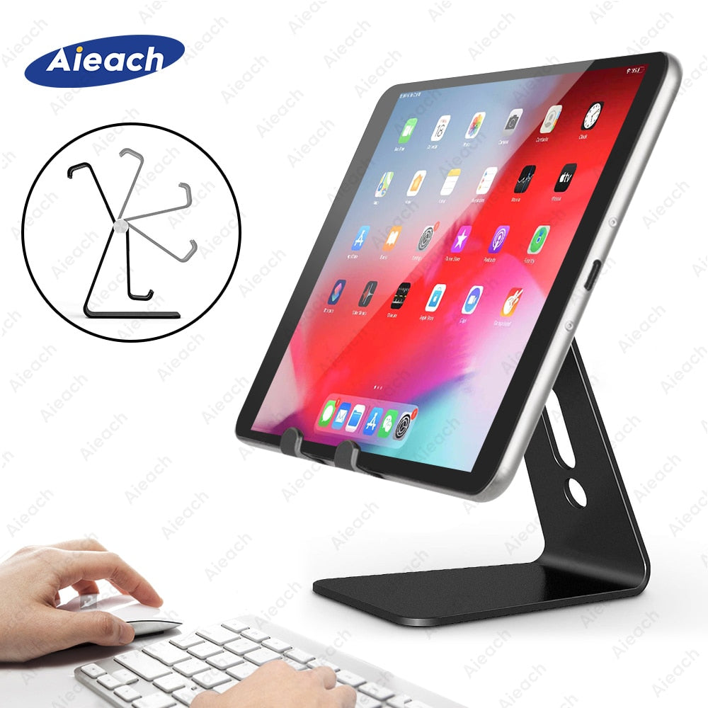 Universal Tablet Desktop Stand For iPad 7.9 9.7 10.5 11 inch Metal Rotation Tablet Holder For Samsung Xiaomi Huawei Phone Tablet - TIKIJTRONICS # 0