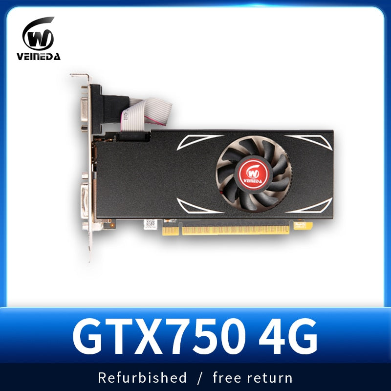 VEINEDA Graphics Cards gtx 750 4GB 128Bit GDDR5  PC Desktop For nVIDIA Geforce Game stronger than GTX750 2GB - TIKIJTRONICS # 0