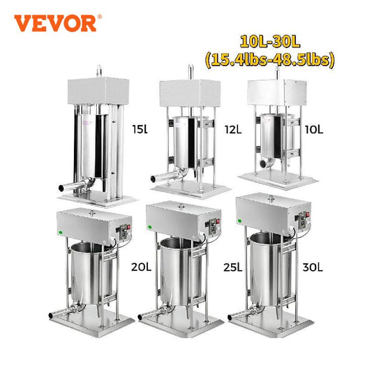 VEVOR 10-30L Vertical Sausage Stuffer Automatic Filling Machine Food Processors Kitchen Accessories Home Appliance for Hot Dog - TIKIJTRONICS # 0