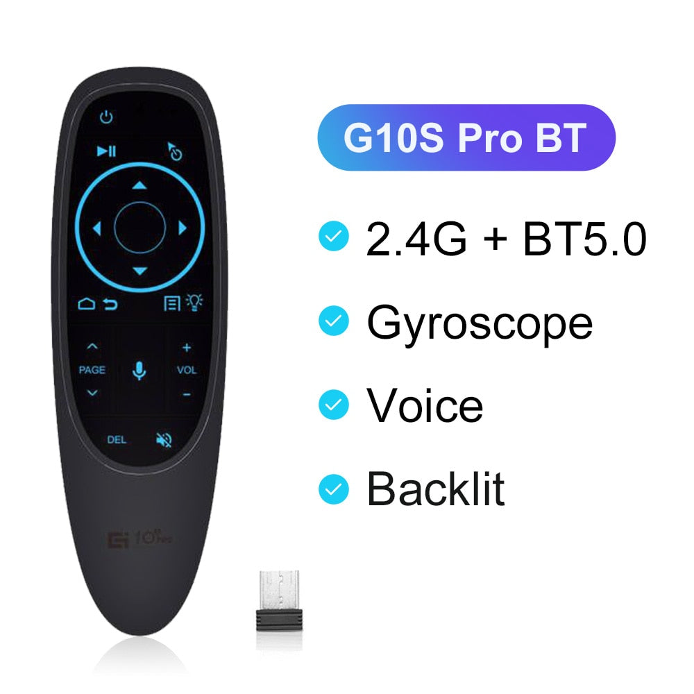 VONTAR G10 G10S Pro Voice Remote Control 2.4G Wireless Air Mouse Gyroscope IR Learning for Android tv box  HK1 H96 Max X96 mini - TIKIJTRONICS # 0