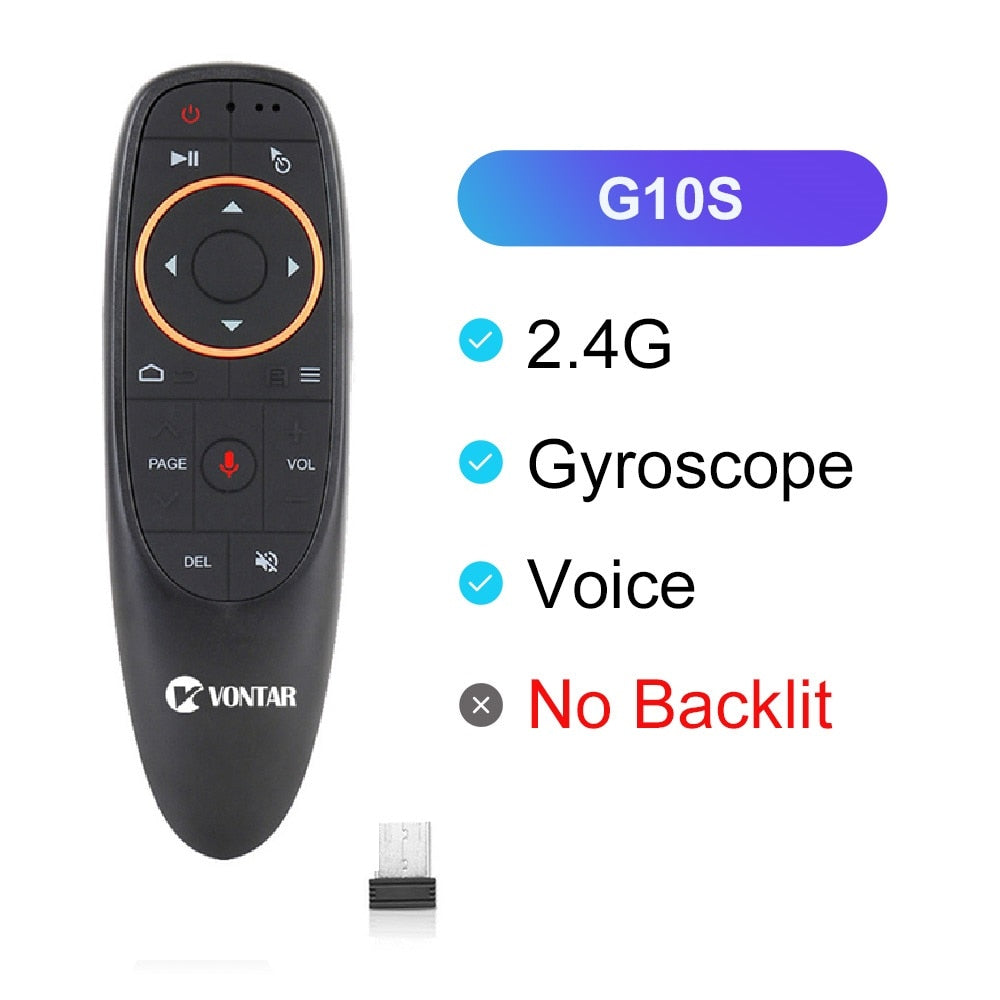 VONTAR G10 G10S Pro Voice Remote Control 2.4G Wireless Air Mouse Gyroscope IR Learning for Android tv box  HK1 H96 Max X96 mini - TIKIJTRONICS # 0