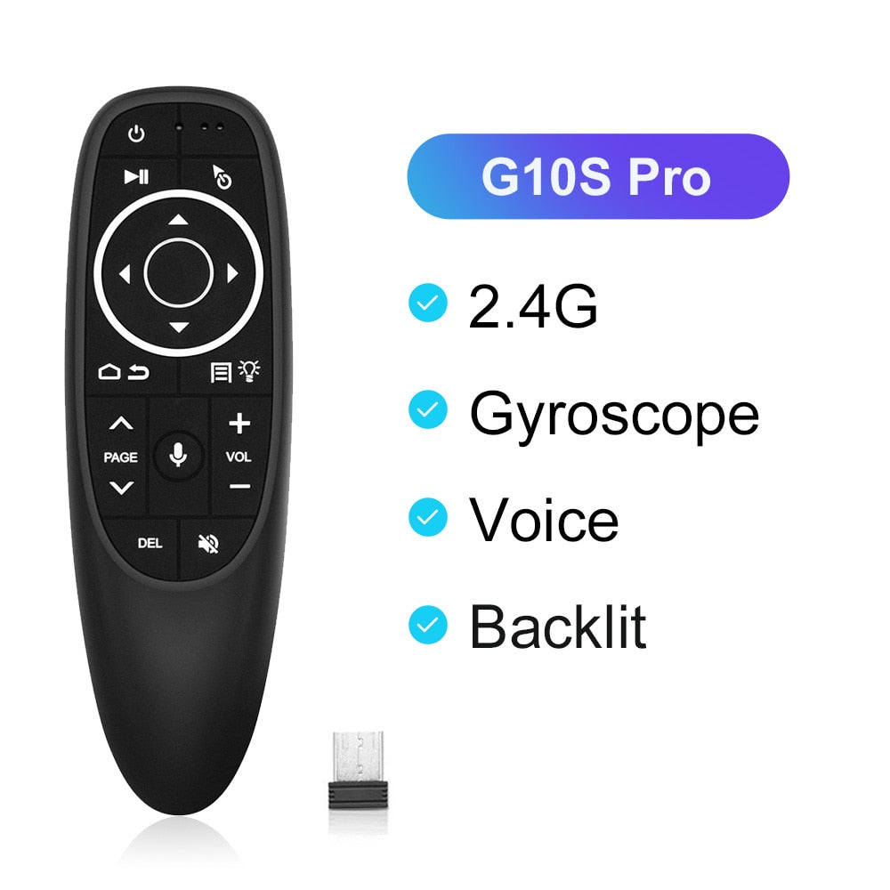 VONTAR G10 G10S Pro Voice Remote Control 2.4G Wireless Air Mouse Gyroscope IR Learning for Android tv box  HK1 H96 Max X96 mini - TIKIJTRONICS # 0