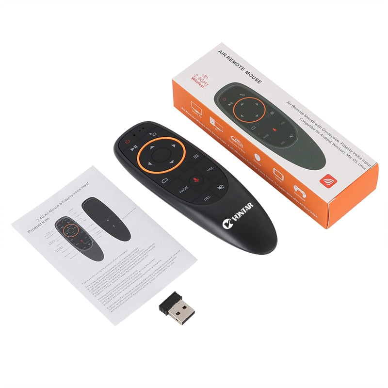 VONTAR G10 G10S Pro Voice Remote Control 2.4G Wireless Air Mouse Gyroscope IR Learning for Android tv box  HK1 H96 Max X96 mini - TIKIJTRONICS # 0