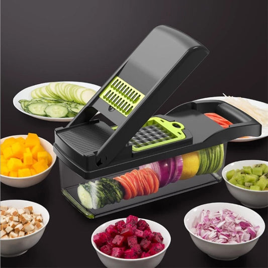 Vegetable Fruit Slicer Grater Cutter Peeler Multifunctional Potato Carrot Shredders Chopper Drain Basket For Kitchen Accessories - TIKIJTRONICS # 0