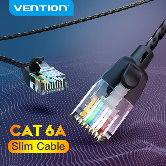 Vention Ethernet Cable Cat 6 A 10Gbps UTP RJ 45 Slim Ethernet Patch Cable Cat6 A Lan Patch Cord for Modem Cable Ethernet RJ45 - TIKIJTRONICS # 0