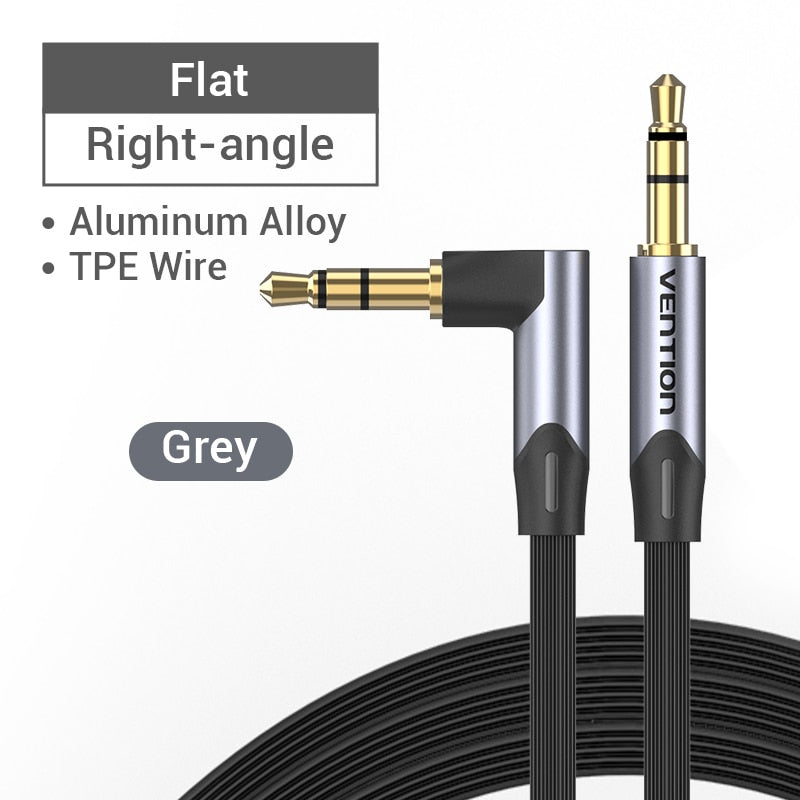 Vention Jack 3.5mm Aux Cable Male to Male 3.5mm Audio Cable Jack for JBL Xiaomi Oneplus Headphones Speaker Cable Car Aux Cord - TIKIJTRONICS # 0