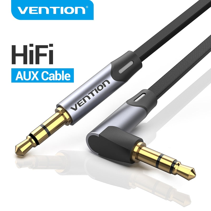 Vention Jack 3.5mm Aux Cable Male to Male 3.5mm Audio Cable Jack for JBL Xiaomi Oneplus Headphones Speaker Cable Car Aux Cord - TIKIJTRONICS # 0