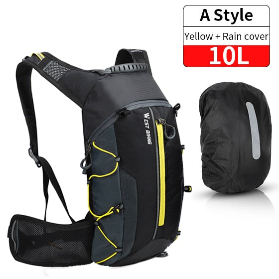 WEST BIKING Bicycle Bike Bags Water Bag 10L Portable Waterproof Road Cycling Bag Outdoor Sport Climbing Pouch Hydration Backpack TIKIJTRONICS