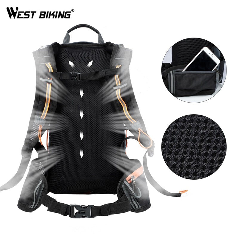 WEST BIKING Bicycle Bike Bags Water Bag 10L Portable Waterproof Road Cycling Bag Outdoor Sport Climbing Pouch Hydration Backpack - TIKIJTRONICS # 0