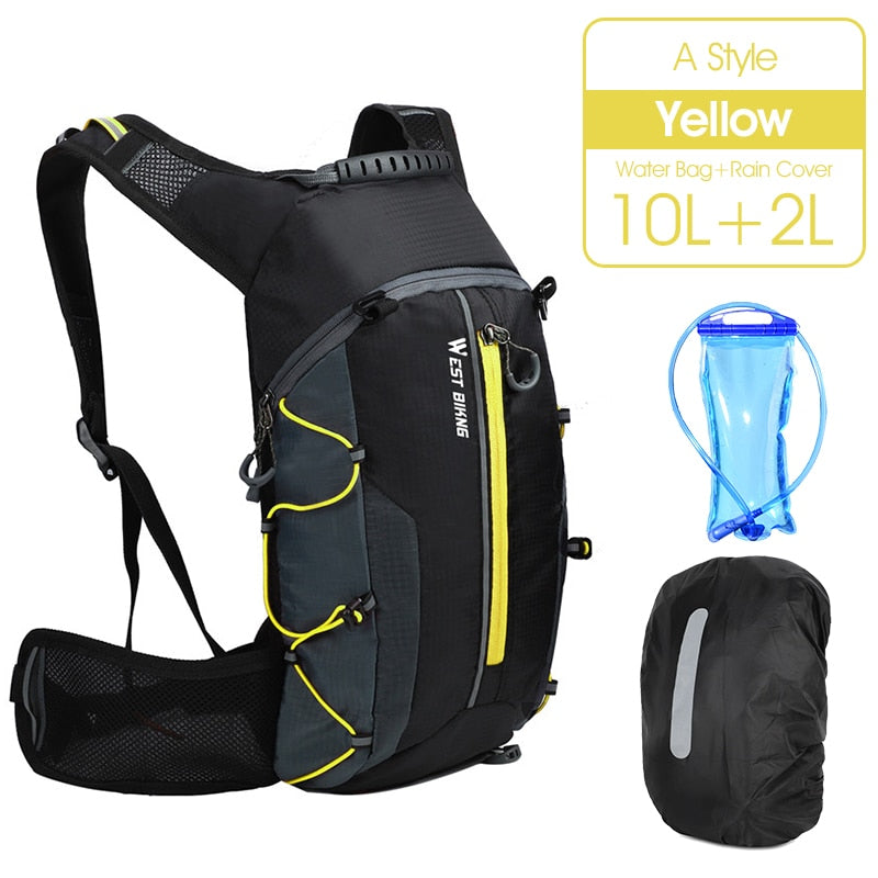 WEST BIKING Bicycle Bike Bags Water Bag 10L Portable Waterproof Road Cycling Bag Outdoor Sport Climbing Pouch Hydration Backpack - TIKIJTRONICS # 0