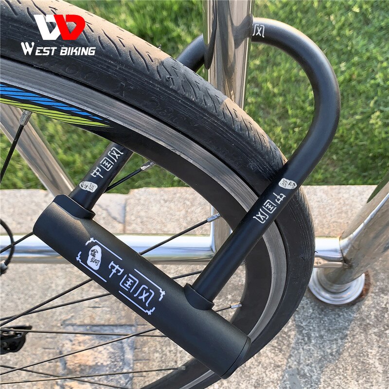 WEST BIKING Bicycle U Lock Anti-theft Steel Cable Security Cycling Lock Motorcycle Electric Scooter MTB Road Bicycle Accessories - TIKIJTRONICS 0 SPECIFICATIONSType: Bicycle U-shaped Lock/ Bicycle Cable LockType: U LockSize: 130*180mmOrigin: Mainland ChinaModel number: YP0705046/057/058/059-/060/032/068/070Material: SteelMaterial: Carbon Steel+Zinc Alloy Lock CoreFeatures: Durable, Anti-theftBrand Name: West Biking TIKIJTRONICS  (Store description)