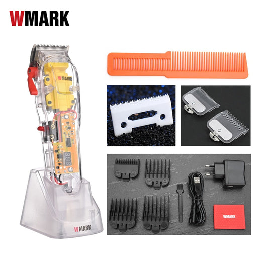 WMARK NG-108 NG-118 Transparent Style Rechargeable Hair clipper Professional Cord & cordless NG-202 Hair Trimmer - TIKIJTRONICS 0 SPECIFICATIONSSize: 100-240VOrigin: Mainland ChinaModel Number: NG-108/NG-118/NG-202Material: Carbon Steel+CopperItem Type: Hair TrimmerCommodity Quality Certification: ceBrand Name: WMARK TIKIJTRONICS  (Store description)