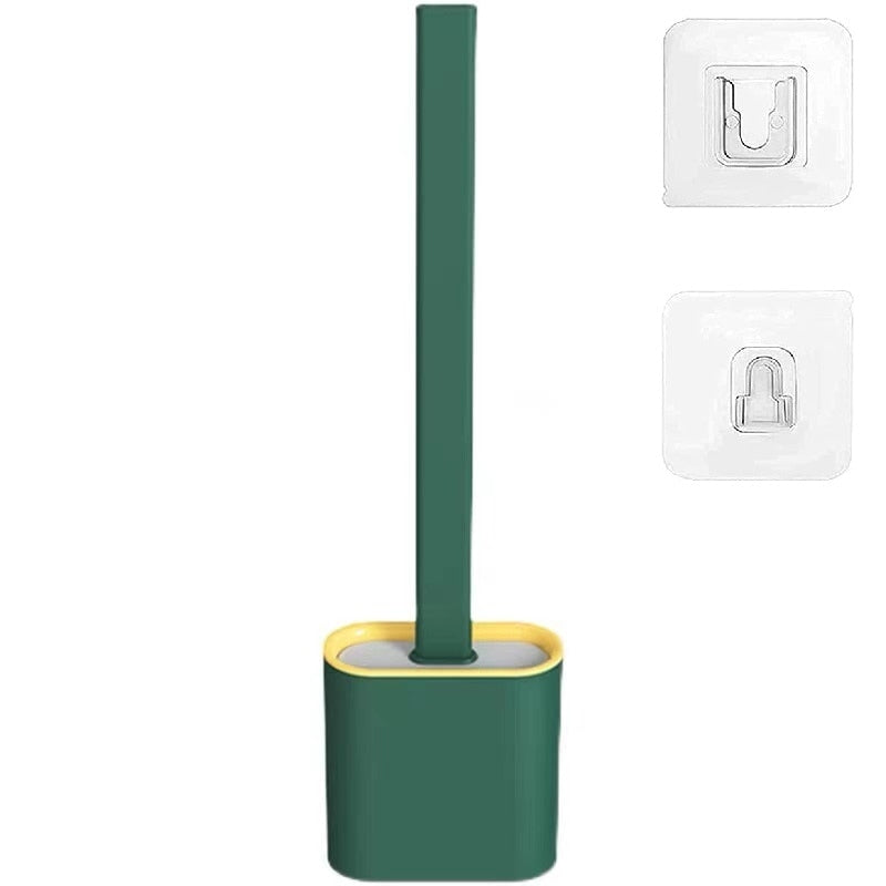 Wall-Mounted Silicone Toilet Brush and Holder Set for Bathroom, Flexible Brush Head Deep Cleaning Corner Toilet Bowl Brush - TIKIJTRONICS 0 SPECIFICATIONSOrigin: Mainland ChinaModel Number: A-TB2Is Smart Device: noFeature: Eco-FriendlyBrand Name: Alliebe TIKIJTRONICS  (Store description)