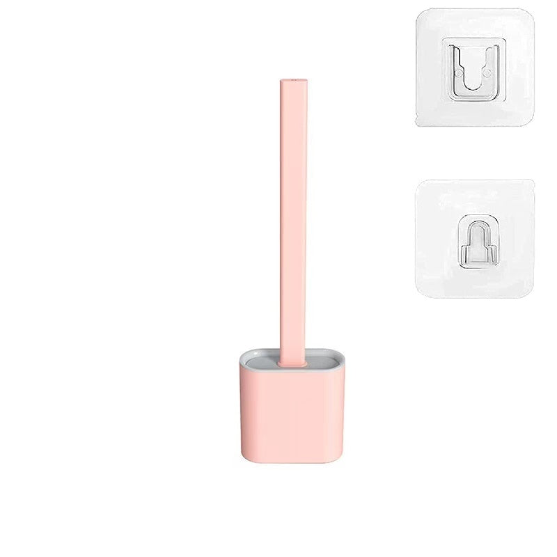 Wall-Mounted Silicone Toilet Brush and Holder Set for Bathroom, Flexible Brush Head Deep Cleaning Corner Toilet Bowl Brush - TIKIJTRONICS 0 SPECIFICATIONSOrigin: Mainland ChinaModel Number: A-TB2Is Smart Device: noFeature: Eco-FriendlyBrand Name: Alliebe TIKIJTRONICS  (Store description)