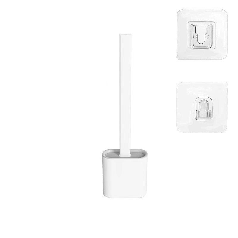 Wall-Mounted Silicone Toilet Brush and Holder Set for Bathroom, Flexible Brush Head Deep Cleaning Corner Toilet Bowl Brush - TIKIJTRONICS 0 SPECIFICATIONSOrigin: Mainland ChinaModel Number: A-TB2Is Smart Device: noFeature: Eco-FriendlyBrand Name: Alliebe TIKIJTRONICS  (Store description)