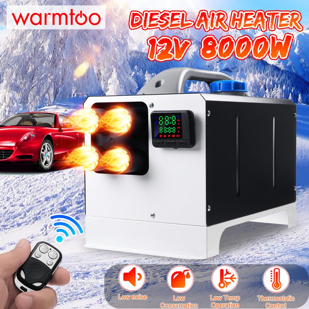 Warmtoo All In One Mini Diesel Air Heater 8KW 12V One Hole Car Heater For Trucks Motor-Homes LCD /Button Remote New Arrival - TIKIJTRONICS 0 SPECIFICATIONSVoltage: 12VSwitch Type: LCD SwitchSpecial Features: Car HeaterPower: 5000WPower: 8000WOrigin: Mainland ChinaModel Name: Heating & FansMaterial Type: Metal ;PlasticItem Width: 24cmItem Weight: 10kgItem Type: Heating & FansItem Length: 42cmItem Height: 27cmFuel: DieselExternal Testing Certification: ceBrand Name: warmtoo TIKIJTRONICS  (Store description)