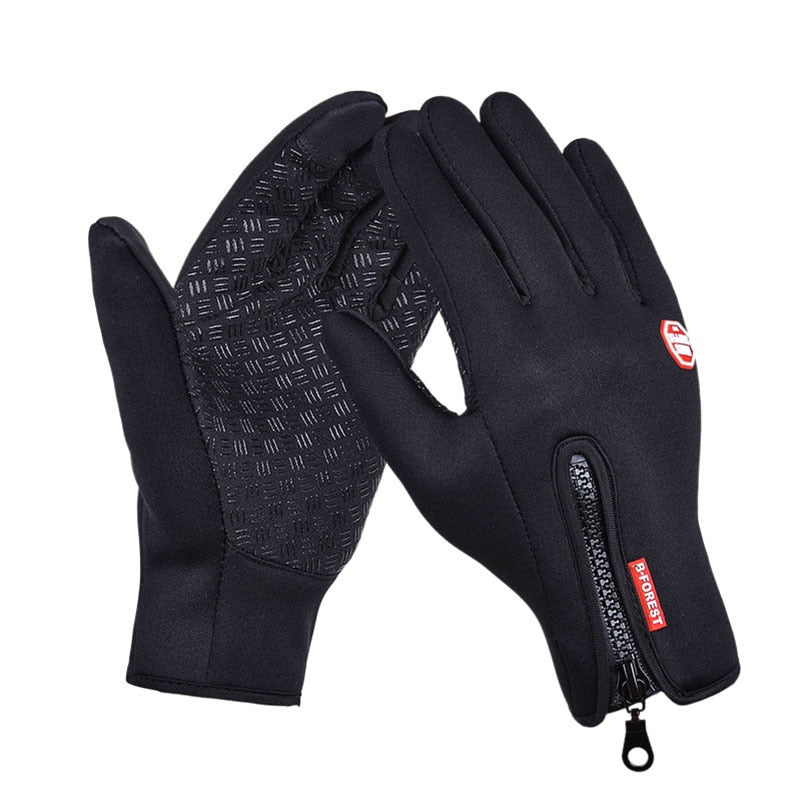 Winter Cycling Gloves Men Women Anti-slip Motorcycle Windproof Bike Riding Gloves Anti-shock Full Finger Mountain Bicycle Mitten - TIKIJTRONICS # 0