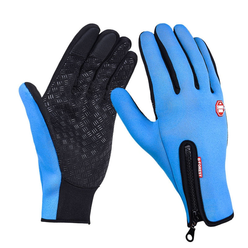 Winter Cycling Gloves Men Women Anti-slip Motorcycle Windproof Bike Riding Gloves Anti-shock Full Finger Mountain Bicycle Mitten - TIKIJTRONICS # 0