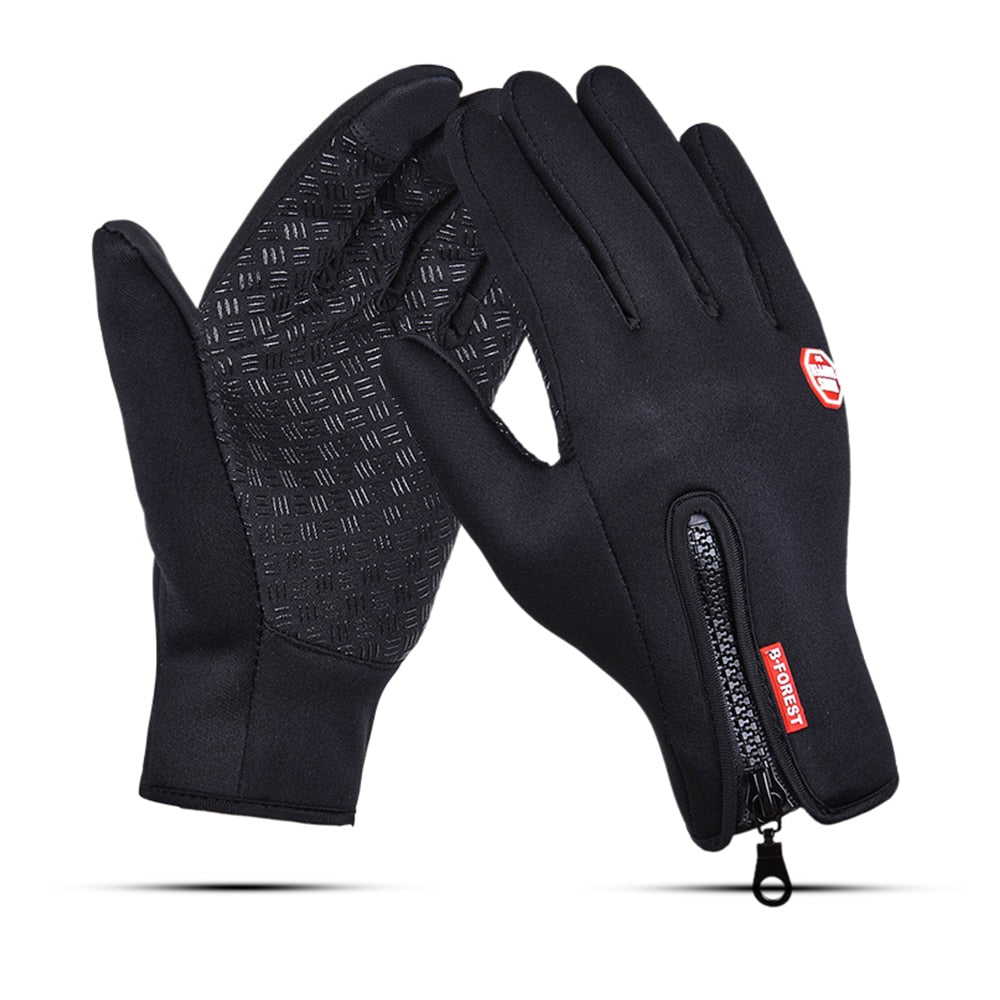 Winter Cycling Gloves Men Women Anti-slip Motorcycle Windproof Bike Riding Gloves Anti-shock Full Finger Mountain Bicycle Mitten - TIKIJTRONICS # 0