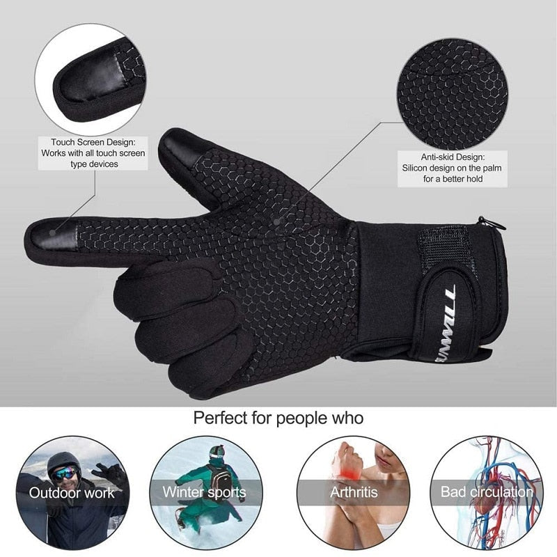 Winter Warm Cycling Heated Gloves Liners Rechargeable Battery for MTB Riding Skiing Hiking Motorcycle Gloves Men Women 2021 - TIKIJTRONICS 0 SPECIFICATIONScapacity: 1801mah-3000mahVoltage: 5.1-7.4VStyle: Cycling Thermal GlovesRechargeble or not: YESName: Heated GlovesMaterial: PolyesterHeating Time: 2-6.5 hoursHeating Temperature: 40-65℃Gender: Men, WomenGear: 3For: Motorized scooter, bicycleFeature: Rechargeable, Touch ScreenBrand Name: Savior HeatBATTERY: 7.4V 2200MAH TIKIJTRONICS  (Store description)